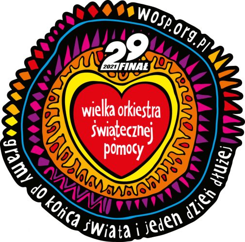 Logo Wielkiej Orkiestry Świątecznej Pomocy - 29 finał 2021.