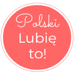 Czerwone koło z białym napisem: Polski. Lubię to!